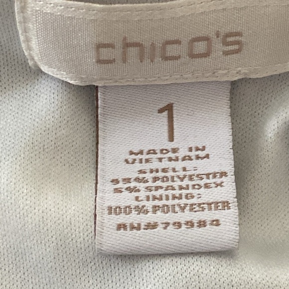 Chico’s Blue and White Aquamarine Days Striped Sleeveless Long Maxi Dress size M - Picture 8 of 10